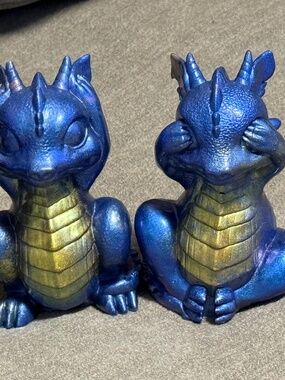 Hear, speak, see no evil dragon sets